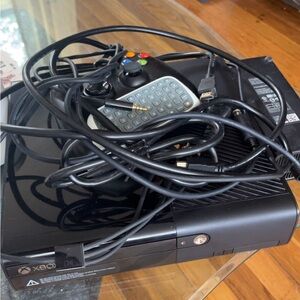 Xbox Console with Controller and Cables
